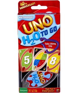 UNO H2O to Go Juego de Cartas - De 2 a 10 Jugadores - A partir de 6 Años - Duracion 10min. aprox.