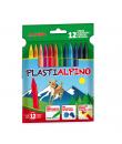 Alpino Pack de 12 Ceras PlastiAlpino para Niños - Material Resistente - No Manchan - Colores Brillantes - Colores Surtidos