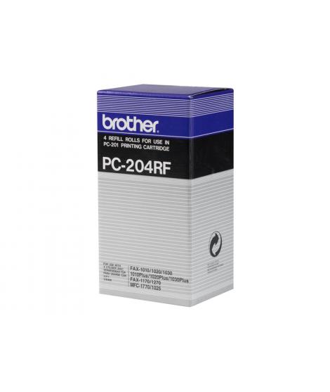 Brother PC204RF Pack de 4 Rollos de Transferencia Termica Originales