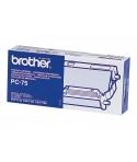 Brother PC75 Cartucho y Rollo de Transferencia Termica Original - 1 Rollo