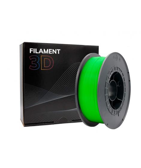 Filamento 3D PLA - Diametro 1.75mm - Bobina 1kg - Color Verde Fluorescente