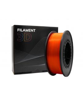 Filamento 3D PLA - Diametro 1.75mm - Bobina 1kg - Color Naranja Fluorescente