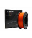 Filamento 3D PLA - Diametro 1.75mm - Bobina 1kg - Color Naranja Fluorescente