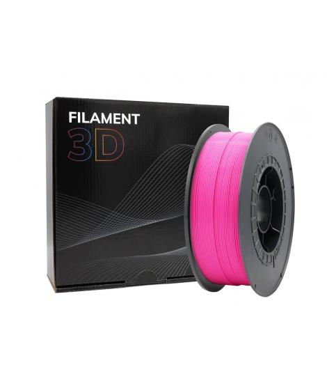 Filamento 3D PLA - Diametro 1.75mm - Bobina 1kg - Color Rosa Fluorescente