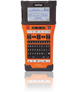 Brother PT-E550WVP Rotuladora Electronica Portatil Profesional USB WiFi - Pantalla LCD - 384 Simbolos - Color Negro/Naranja