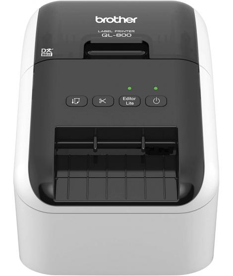Brother QL800 Impresora Profesional Termica de Etiquetas USB - 93 Etiquetas por min. - Resolucion 300x600ppp - Impresion a Negro