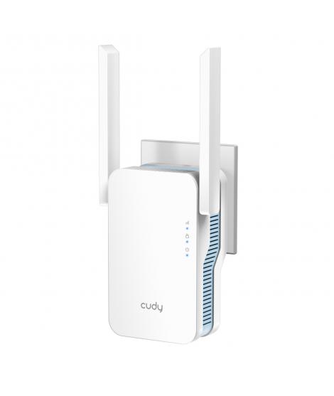 Cudy RE1200 Extensor de Rango AC1200 WiFi 6 Doble Banda - Hasta 867Mbps - Boton WPS - 2 Antenas Externas