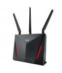 Asus RT-AC86U Router Gaming AC2900 Compatible AiMesh Dual Band - Hasta 2167Mbps - 4 Puertos RJ45 LAN, 1 Puerto RJ45 WAN - 3 Ante