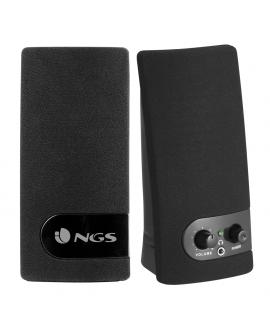 NGS SoundBass 150 Altavoces 2.0 USB 4W - Entrada Jack 3.5mm - Controles en Altavoz - Color Negro