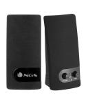 NGS SoundBass 150 Altavoces 2.0 USB 4W - Entrada Jack 3.5mm - Controles en Altavoz - Color Negro