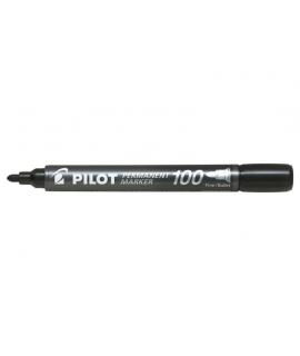 Pilot Rotulador Permanente 100 - Punta Fina de Bala 4,5mm - Trazo 1mm - Color Negro