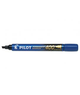 Pilot Rotulador Permanente 400 - Punta Biselada 4,5mm - Trazo 4mm - Color Azul