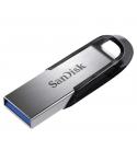 Sandisk Ultra Flair Memoria USB 3.0 256GB - Hasta 150MB/s de Transferencia - Diseño Metalico - Color Acero/Negro (Pendrive)