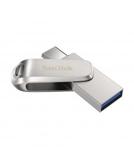 Sandisk Ultra Dual Drive Luxe Memoria USB-C y USB-A 32GB - Hasta 150MBs de Lectura - Diseño Metalico (Pendrive)