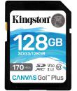 Kingston Tarjeta SDXC 128GB UHS-I U3 V30 Clase 10 170MB/s Canvas Go Plus
