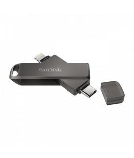 Sandisk IXpand Luxe Memoria USB-C y Lightning 256GB - Color Negro (Pendrive)
