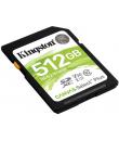 Kingston Tarjeta SDXC 512GB UHS-I Clase 10 100MB/s Canvas Select Plus