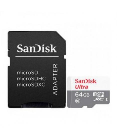 Sandisk Ultra Tarjeta Micro SDXC 64GB UHS-I U1 Clase 10 100MB/s + Adaptador SD