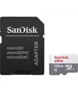 Sandisk Ultra Tarjeta Micro SDXC 128GB UHS-I U1 Clase 10 100MB/s + Adaptador SD