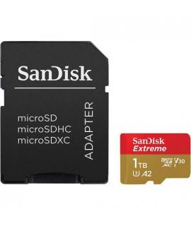 Sandisk Extreme Tarjeta Micro SDXC 1TB UHS-I U3 V30 A2 Clase 10 160MBs + Adaptador SD