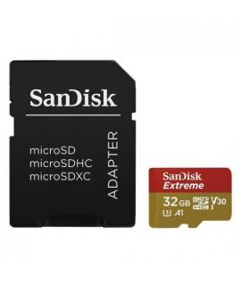 Sandisk Extreme Tarjeta Micro SDHC 32GB UHS-I U3 A1 Clase 10 90MBs + Adaptador SD