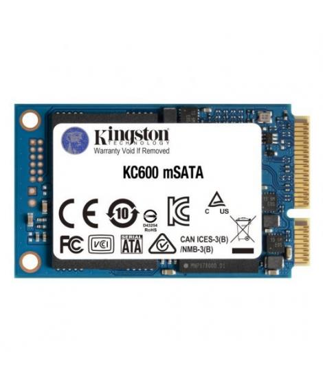 Kingston KC600 Disco Duro Solido SSD 512GB SATA3 mSATA 3D TLC NAND