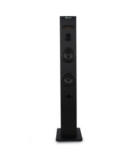 NGS Sky Charm Torre de Sonido Bluetooth 50W - USB, Radio FM, Aux In y Entrada Optica TV - Pantalla LED - Carcasa de Madera - Col