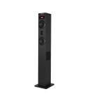 NGS Sky Charm 2.1 Torre de Sonido Bluetooth 80W - Mando a Distancia - Pantalla LED - USB, Radio FM, Aux In y Entrada Optica TV -