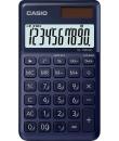 Casio SL-1000SC Calculadora de Bolsillo - Pantalla Extragrande de 10 Digitos - Alimentacion Solar y Pilas - Color Azul Oscuro