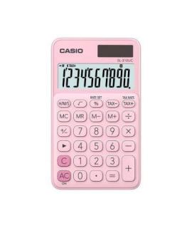 Casio SL-310UC Calculadora de Bolsillo - Calculo de Impuestos - Pantalla LCD de 10 Digitos - Solar y Pilas - Color Rosa