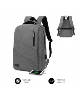 Subblim Mochila City - para Portatiles de hasta 15,6" - Resistente al Agua - Diseño Actual y Practico - Correas Ajustables - Col