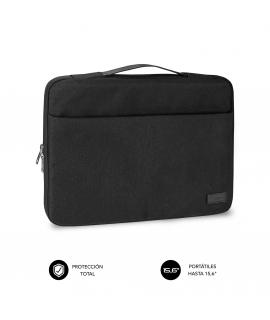 Subblim Funda Elegant 15,6" - Proteccion Resistente - Bolsillos Interiores - Cierre Doble Cremallera - Tela Poliester 600D - Int