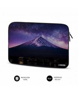 Subblim Funda Neopreno Trendy para Portatil 15.6" - Grosor 3Mm - Resistencia a Golpes - Diseño Mountain - Color Negro