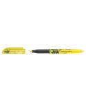 Pilot Frixion Light Rotulador Fluorescente Borrable - Punta de Fibra Biselada - Trazo de 1 a 3.5mm - Color Amarillo