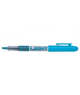 Pilot Rotulador Marcador V-Light - Punta Biselada 3.60mm - Trazo de 3.30mm - Color Azul