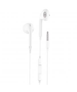 TechOneTech Ear Tech Auriculares Intraurales - Microfono Integrado - Mini Jack 3.5mm - Asistente Voz - Cable de 1.20m