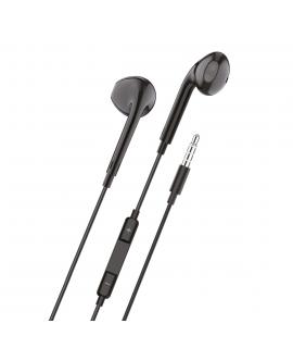 TechOneTech Ear Tech Auriculares Intraurales - Microfono Integrado - Mini Jack 3.5mm - Asistente Voz - Cable de 1.20m