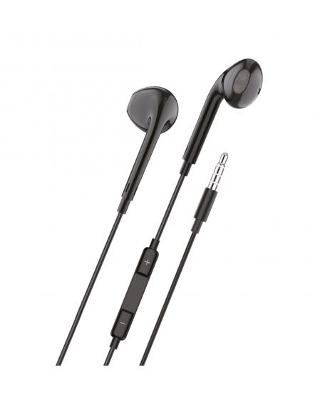 TechOneTech Ear Tech Auriculares Intraurales - Microfono Integrado - Mini Jack 3.5mm - Asistente Voz - Cable de 1.20m