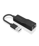 Aisens Conversor USB 3.0 a Ethernet Gigabit 10/100/1000 Mbps - 15cm - Color Negro