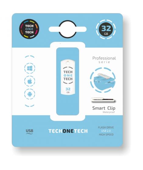 TechOneTech Pro Smart Clip Memoria USB 2.0 32GB (Pendrive)