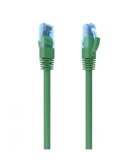 Aisens Cable de Red Latiguillo RJ45 Cat.6 UTP AWG26 CCA - 0.5m - Color Verde