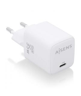 Aisens Cargador Gan 35W - 1xUSB-C PD3.0 QC4.0 - Color Blanco