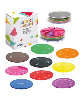 Dohe Medidores de Angulos - Plantillas de Angulos de 30º, 45º, 60º y 90º - Colores Diferentes - Ideal para Construir, Comparar y
