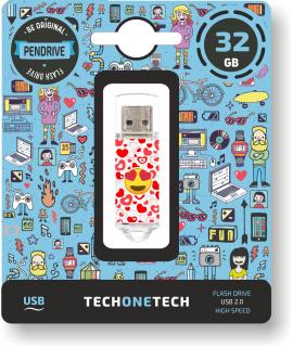 TechOneTech Heart Eyes Memoria USB 2.0 32GB (Pendrive)
