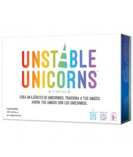 Unstable Unicorns Juego de Cartas - Tematica Fantasia  - De 2 a 8 Jugadores - A partir de 8 Años - Duracion 30-60min. aprox.
