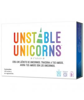 Unstable Unicorns Juego de Cartas - Tematica Fantasia - De 2 a 8 Jugadores - A partir de 8 Años - Duracion 30-60min. aprox.