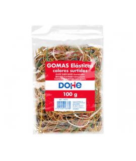 Dohe Gomas de Latex - 100gr - Gran Resistencia y Elasticidad - Surtido de Colores, Tamaños y Grosores