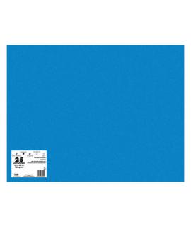 Dohe Pack de 25 Cartulinas de 180 G/M2 50x65cm - PH Neutro - Libres de Cloro Elemental - Colorantes Biodegradables - Color Azul 