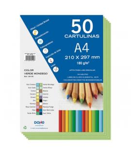 Dohe Cartulinas de Colores de 180 G/M2 - Tamaño A4 - PH Neutro - Libres de Cloro Elemental - Biodegradables