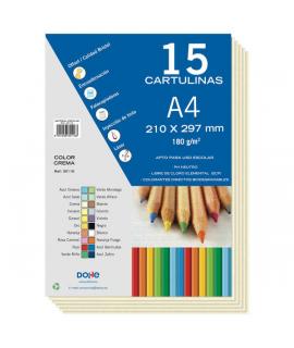 Dohe Cartulinas A4 - 15 Hojas - Ideal para Manualidades y Proyectos Escolares